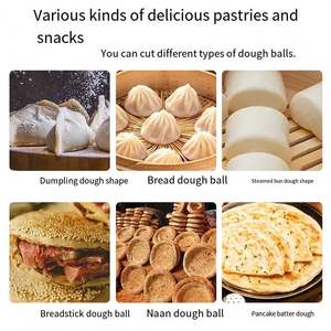 Divisora de Masa Automática Comercial Multifuncional para Rellenar Galletas, Cortadora de Masa para Pizza, Redondeadora de Masa - Product Image 6