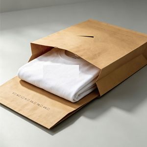 Enveloppe en papier kraft épais HD pour l'emballage des vêtements, capacité de 1000 g, avec ruban adhésif double face, matériau recyclé - Product Image 1