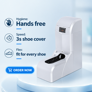Vollautomatische Intelligente Schuhüberzieher-Maschine 3 Sekunden Schnellverschluss, Rutschfester Vliesstoff-Überzugspender für Krankenhaus, Labor und Reinraum - Product Image 4
