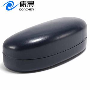 Étui à lunettes en cuir PU de qualité supérieure, boîte de rangement noire en forme de U avec couvercle rabattable pour lunettes, été 2024 - Product Image 4