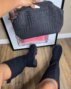 Nouvelles Bottes Plates Longues pour Femmes, Style Serviette, Hauteur Genou, <span class=keywords><strong>2022</strong></span> - Product Image 2