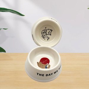 Eco-Friendly <span class=keywords><strong>Bamboo</strong></span> Fibra <span class=keywords><strong>Pet</strong></span> <span class=keywords><strong>Bowl</strong></span> Processamento Personalizado Único Cão Alimentação <span class=keywords><strong>Bowl</strong></span> com Animal Print Biodegradável Moda Atacado - Product Image 4
