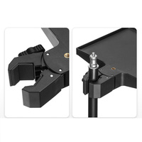 Support de microphone, plateau pour carte son, clip de fixation pour diffusion en direct, support de trépied, accessoires pour support de microphone