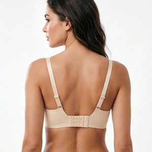 <span class=keywords><strong>Sujetador</strong></span> de malla con lunares para mujer de talla grande, sin aros, con tiras de gel, soporte suave, sin costuras, transpirable, copa completa - Product Image 2