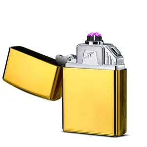 USB Charging Fashion Colorful Double Arc Lighter Electronic Lighter Gift Lighter for Boyfriend