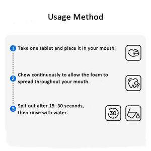 OEM Private Label Chewable probiotico <span class=keywords><strong>dentifricio</strong></span> compresse sbiancante collutorio compresse portatili collutorio granuli per alito fresco - Product Image 5