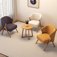Canapé individuel populaire, chaise de balcon, table et chaise de négociation, chaise de loisirs simple pour gîte et hôtel