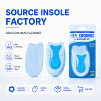 Coussinets de talon en gel TPE pour le soin des pieds, fabriqués en usine OEM/ODM, pour le soulagement des douleurs plantaires, des fasciites plantaires et des douleurs au tendon d'Achille