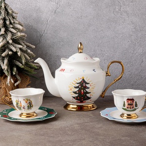 Service à thé en céramique Casse-Noisette de Noël Life-Word avec motifs festifs d'<span class=keywords><strong>arbre</strong></span> et de personnages, décoration de maison pour les fêtes - Product Image 3