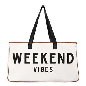 Персонализированная креативная брендовая Сумка-тоут для хранения вещей, женская пляжная сумка для выходных