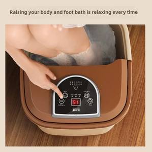 Masajeador Shiatsu eléctrico portátil, lavabo de Spa para pies, baño de remojo con masajeador para uso doméstico, tazón de pedicura constante con calefacción - Product Image 4