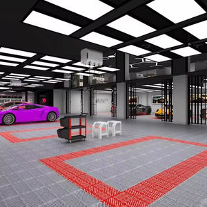 Bois intelligent suspendu en bois nid d'abeille plafond hexagone halo led lumières - Product Image 1