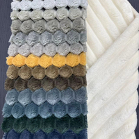 Nouveau design 100% Polyester Textile causeuse écran peluche velours tissu