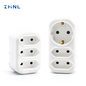 भारी शुल्क रेटिंग 3-आउटलेट स्ट्रिप होटल कनवर्टर 16a 250v यूनिवर्सल यू सॉकेट चार्जर एसी/डीसी पावर इलेक्ट्रिकल एडाप्टर - Product Image 4