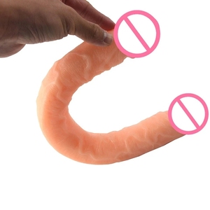 FAAK77-emulación de piel de doble cabeza para adultos, mascarilla para masturbación de interés, tapón anal largo y voluminoso, 46cm - Product Image 3