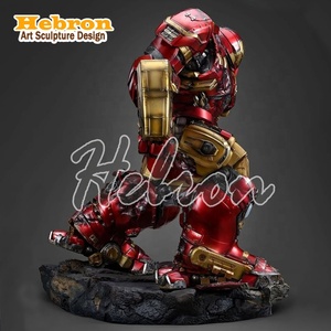 Vente flash - Décoration d'intérieur - Sculpture en résine - Film Marvel - <span class=keywords><strong>Super</strong></span>-héros - Iron Man 1/4 - Figurine d'action Iron Man MK44 - Product Image 4