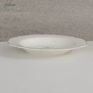 Juego de vajilla de porcelana con calcomanía personalizada ecológica vajilla de cerámica elegante y decorativa para banquetes y eventos - Product Image 3