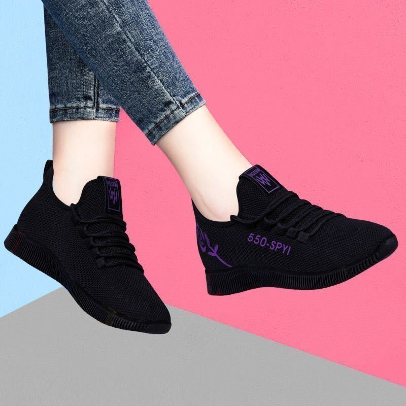 108 zapatos sueltos con suela negra - morado
