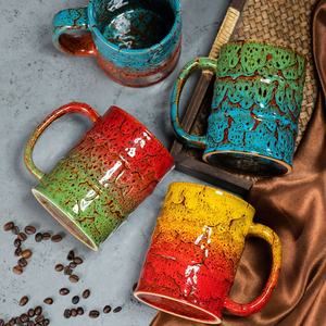 Tasses à vin en céramique modernes de 12 oz, forme baril d'huile, avec logo personnalisé gravé, idéales pour les souvenirs de festivals arabes, mugs à bière émaillés au four - Product Image 2