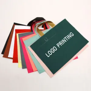 Tùy chỉnh chất lượng cao dày mờ cầm tay Túi mua sắm Takeaway <span class=keywords><strong>Tote</strong></span> Túi với dây rút - Product Image 5