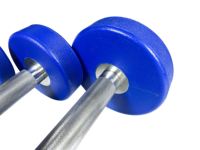 Haltères réglables en acier avec revêtement CPU, motif gaufré, durables, antidérapants, pour fitness commercial complet