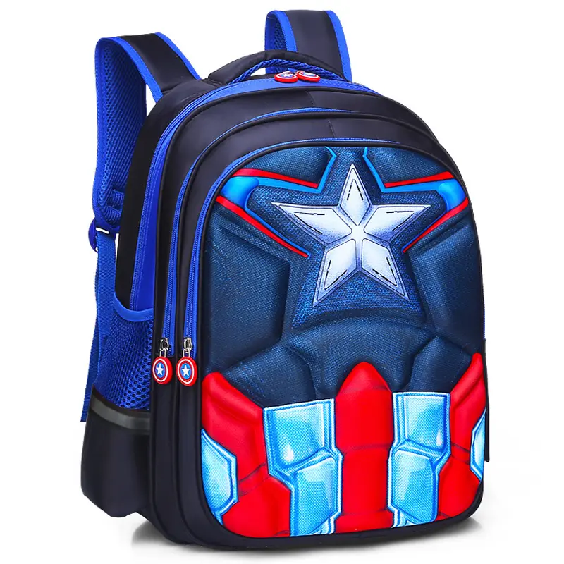 2023 trường tiểu học schoolbag bán buôn mẫu giáo 3D schoolbag Ba lô 1-3-6 lớp trẻ em schoolbag nam