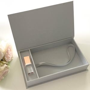 Álbum de <span class=keywords><strong>fotos</strong></span> de papel de lino personalizado, caja de presentación, caja de regalo de boda elegante de lujo, álbum de <span class=keywords><strong>fotos</strong></span>, unidades <span class=keywords><strong>Flash</strong></span> USB - Product Image 2