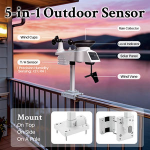 Nouveau produit 2025 Station météo Wifi 8 en 1 Surveillance à distance solaire Température Humidité Vitesse du vent Pluie UV 8 Anémomètre - Product Image 4