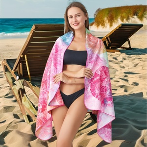 Serviettes <span class=keywords><strong>de</strong></span> <span class=keywords><strong>plage</strong></span> gaufrées en microfibre ECO, les plus douces, 80*160CM, grandes, personnalisables, vente en gros, avec sac à pompons – Offre spéciale - Product Image 1