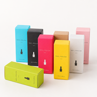 Boîtes d'emballage cosmétiques pliables et recyclables personnalisées pour vernis à ongles, parfum et huile essentielle en roll-on avec laminage mat