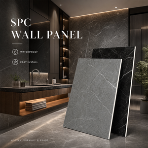 Panneau mural SPC imperméable HALONG, revêtement intérieur, panneau de <span class=keywords><strong>douche</strong></span> pour salle de bain, feuille de vinyle à âme rigide, vente en gros d'usine, taille personnalisée - Product Image 1