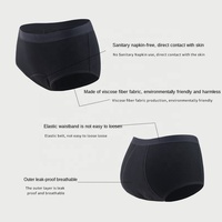 Braguitas menstruales hipster para mujer, al por mayor, de color liso, de 4 capas, a prueba de fugas, transpirables, antibacterianas y lavables