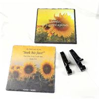 Plaques photo en ardoise vierges pour sublimation et gravure UV, personnalisables avec logo et motifs, pour transfert thermique, sous-verres et assiettes, vente en gros