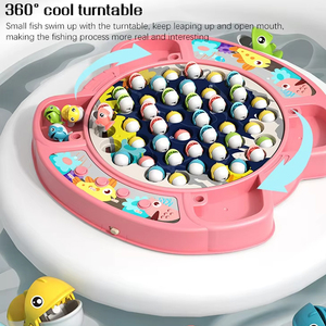 2025 Trẻ Em Hot Bán Giáo Dục Ocen Điện Âm Nhạc Câu Cá Bảng Đồ Chơi Đôi Trò Chơi Phim Hoạt Hình Xoay Cần Câu Bảng Đồ Chơi - Product Image 4