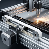 Poulie synchrone à jeu nul en alliage d'aluminium CNC GT2 2GT 20T 60T 80T pour imprimante 3D et applications robotiques