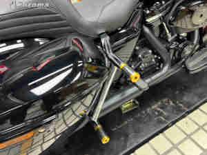 Protection contre le retournement de moto, garde de <span class=keywords><strong>sacoche</strong></span> de selle de 1-1/4'', barre anti-chute <span class=keywords><strong>pour</strong></span> les modèles Harley Touring FLH/FLTR 2014-2025 - Product Image 6
