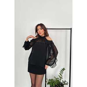 Blusas de Mujer al por Mayor con Hombros Descubiertos, Corte Holgado, Talla XL, Algodón y Chifón de Alta Calidad, Estilo Casual Bohemio para Otoño, Primavera y Verano - Product Image 6