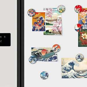 Vente en gros d'autocollants magnétiques en verre cristal 3D de 30 mm, style DIY, pour la maison, le réfrigérateur, Noël, fabricant direct, matériau plastique - Product Image 4