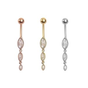 Offre Spéciale – Bijoux de piercing corporel en acier chirurgical 316L avec zircon, pendentifs, anneaux de nombril, bijoux pour femmes - Product Image 2