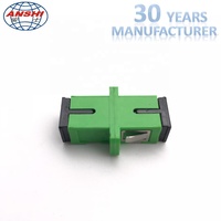 Anshi Green Simplex Fiber Optic Adapter SC/APC Singlemode SM for FTTH 4G 3G Networks Green Singlemode Optic Equipment