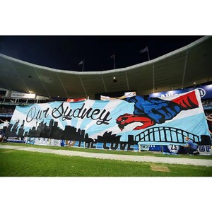 Chất lượng cao tùy chỉnh logo khổng lồ ngoài trời Nylon vải biểu ngữ dệt kim polyester thân thiện với môi nhôm biểu ngữ quảng cáo đôi - Product Image 6