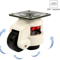 Roda Kastor Aluminium Alloy Heavy Duty dengan Rem Putar dan Kapasitas Beban 250kg untuk Troli