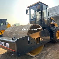 Compacteur vibratoire routier Caterpillar CS-683E de 20 tonnes d'occasion certifié EPA avec pompe principale homologuée CE