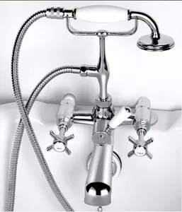 浴室シャワーミキサー工場価格5年保証クラシック真鍮多くの色デッキマウント蛇口