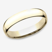 5MM breite 14 Karat Gelb Echt gold Ringe Männer Hochzeit Gravur Halbrund Klassischer Stil