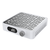 Collecteur de poussière d'ongles sans brosse Turbo vitesse réglable aspirateur à ongles silencieux bureau d'ongles avec collecteur de poussière