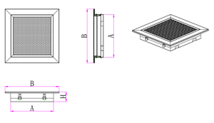 Rejilla Perforada <span class=keywords><strong>para</strong></span> HVAC, Precio de Fábrica, Rejilla de Ventilación de Metal con Núcleo Extraíble - Product Image 3