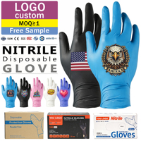 100 boîtes de gants en nitrile jetables bleus et noirs, sans poudre, pour examen médical, revêtement de qualité, prix compétitifs, vente en gros pour fabricants