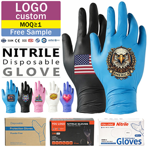100 boîtes de <span class=keywords><strong>gants</strong></span> en nitrile jetables bleus et noirs, sans poudre, pour <span class=keywords><strong>examen</strong></span> médical, revêtement de qualité, prix compétitifs, vente en gros pour fabricants - Product Image 1