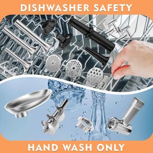 Machine à saucisses électrique professionnelle domestique automatique et puissante en aluminium pour la fabrication de trancheuses à viande, hachoir à viande - Product Image 5